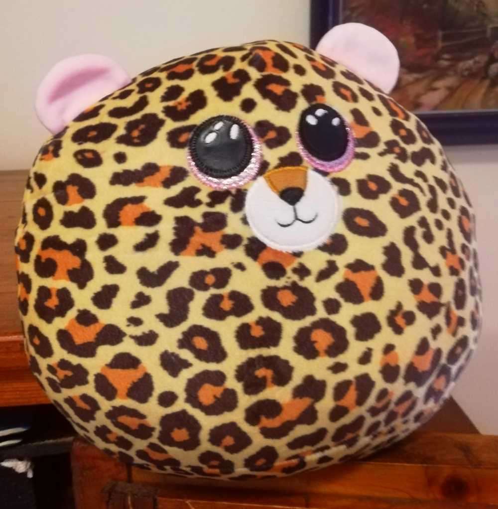 TY Squish A Boo Livvie The Leopard. A Plush Soft Toy. 23cm.