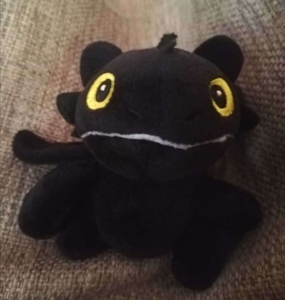 Toothless From How To Train Your Dragon. Soft Black, Plush Toy. 12cm.