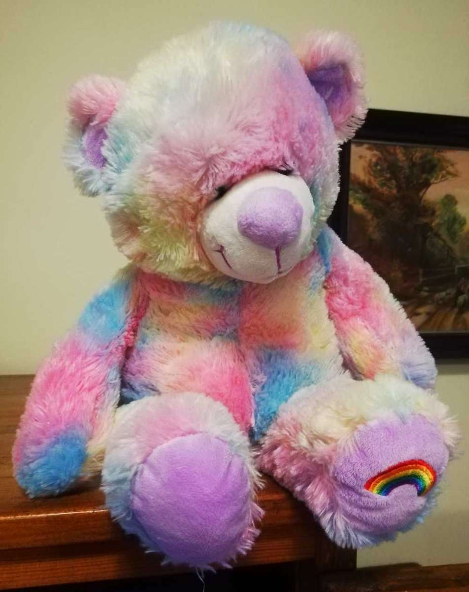 Rainbow is a colorful, beautiful Bear. 45cm.