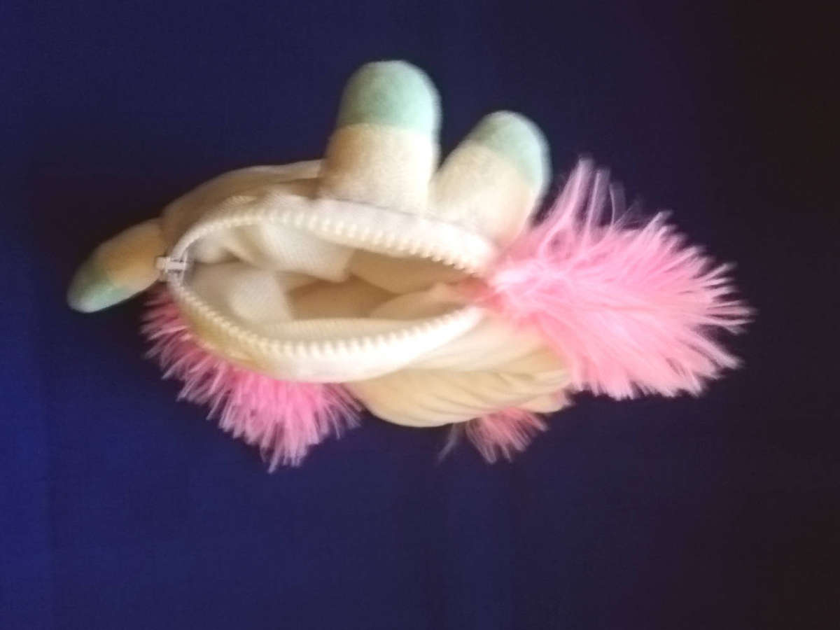 Sparkly the Unicorn. Plush Little Bag/Pouch. 25cm.