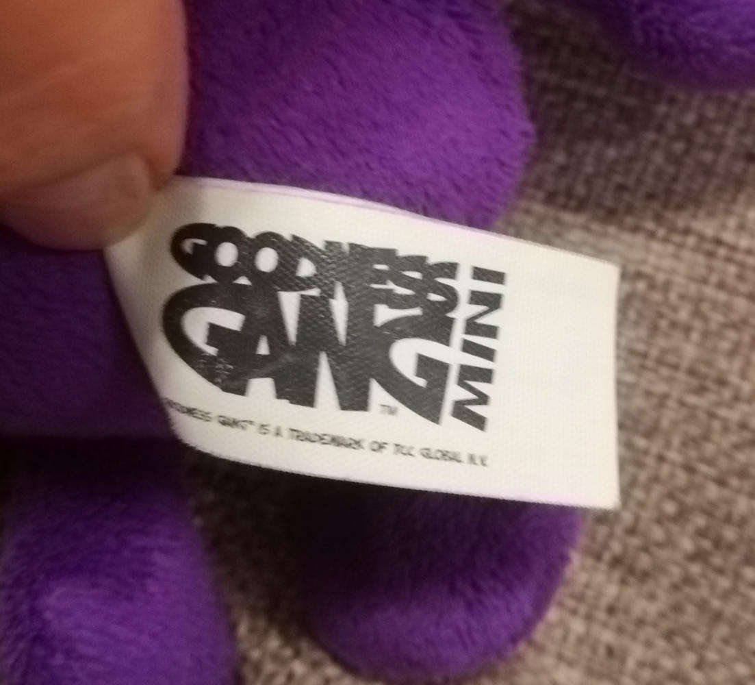 The Goodness Gang Mini Alfie the Aubergine.  Plush Soft Toy.  16cm.