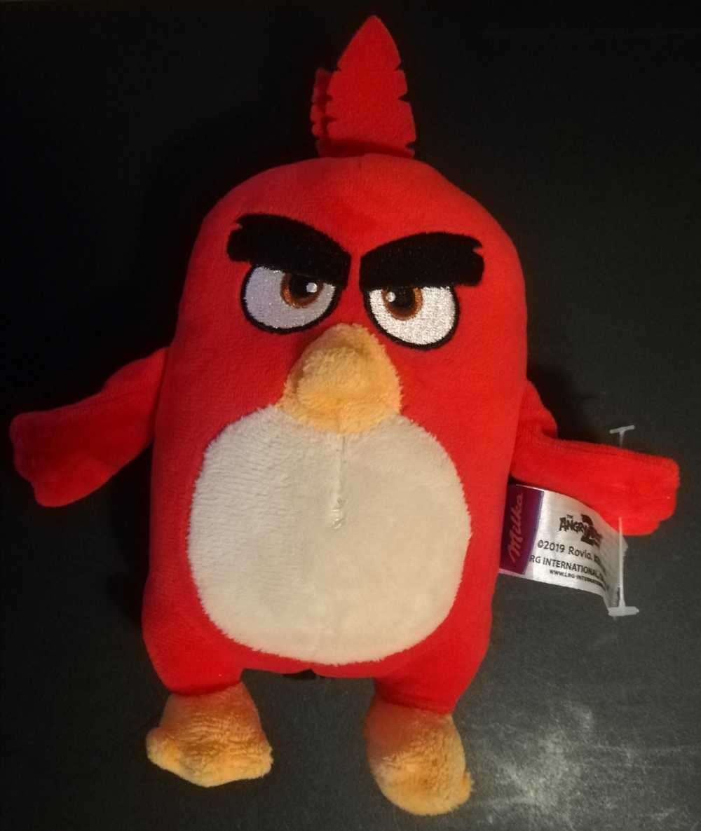 Red from the 2019 Angry Birds 2 Movie. A Rovio Collectable. A Milka Plush Toy. 20cm.