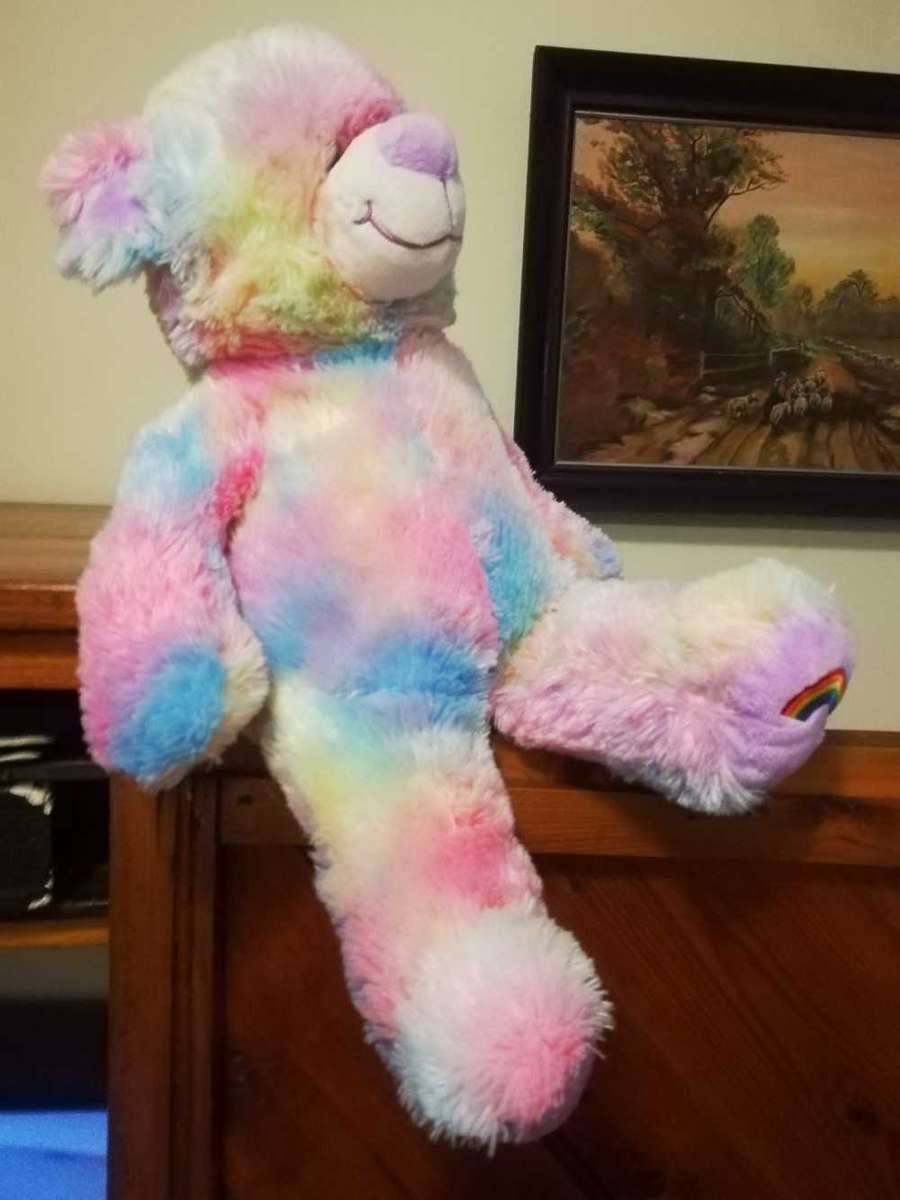 Rainbow is a colorful, beautiful Bear. 45cm.
