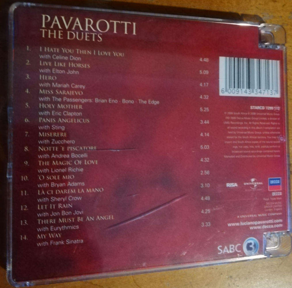 Pavarotti - The Duets. CD.