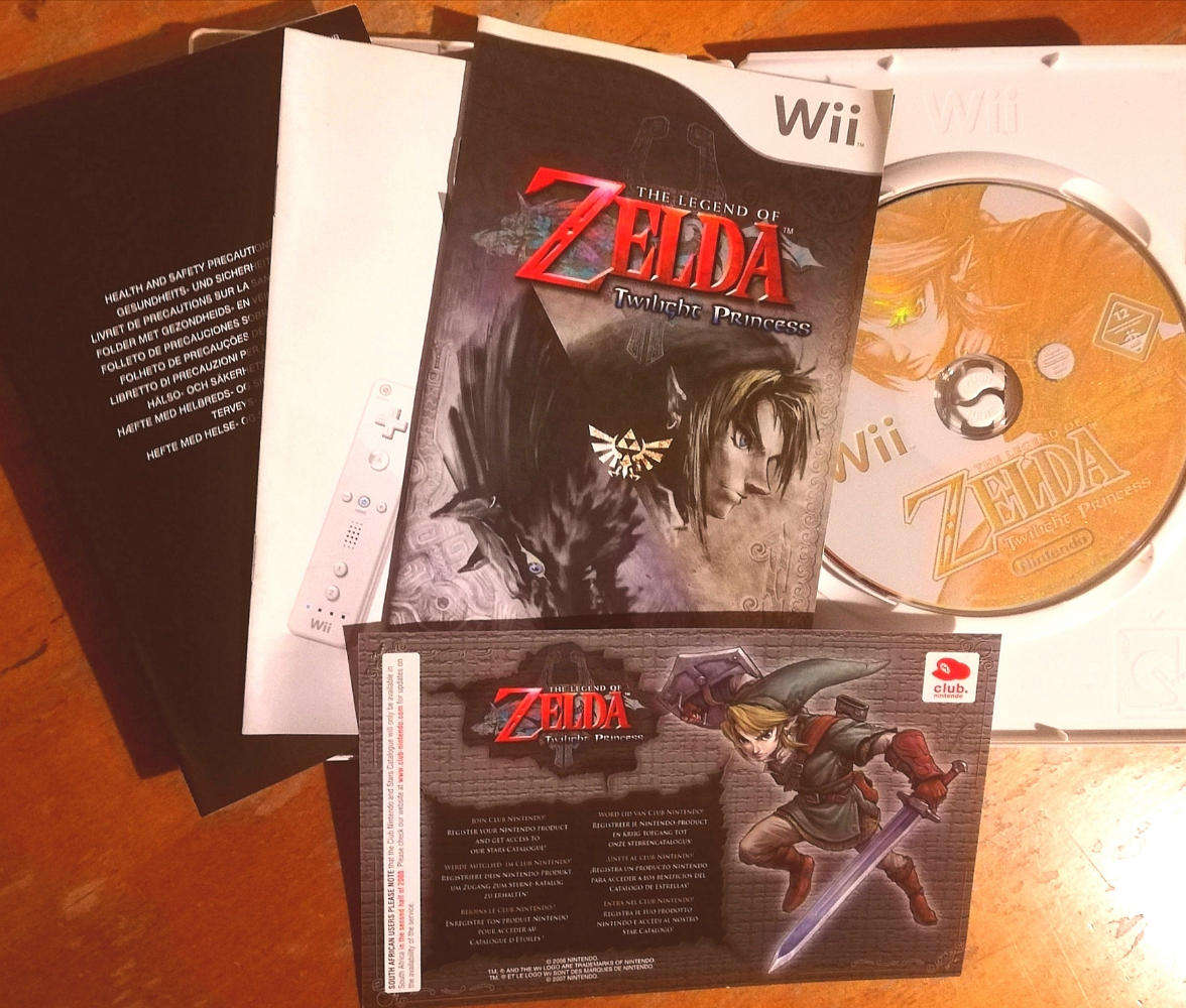 Nintendo Wii. The Legend of Zelda: Twilight Princess Video Game.