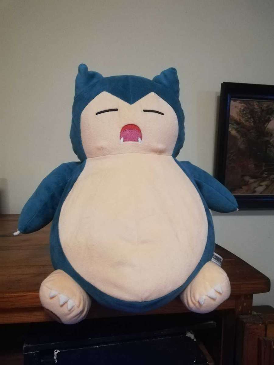 A plush Pocket Monster Snorlax, known in Japan as Kabigon is a Pokemon Species. Soft Toy. 35cm.