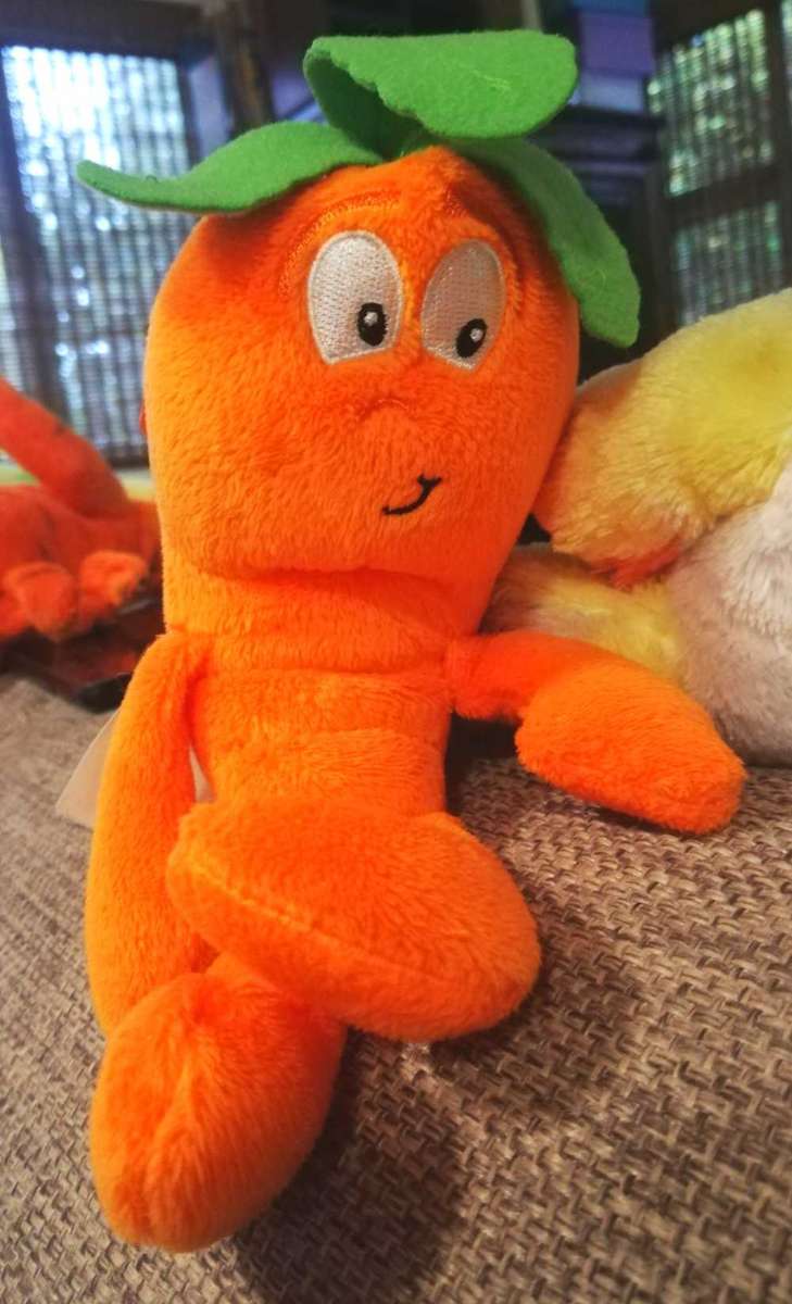 The Goodness Gang Mini Carrot.  Plush Soft Toy.  15cm.