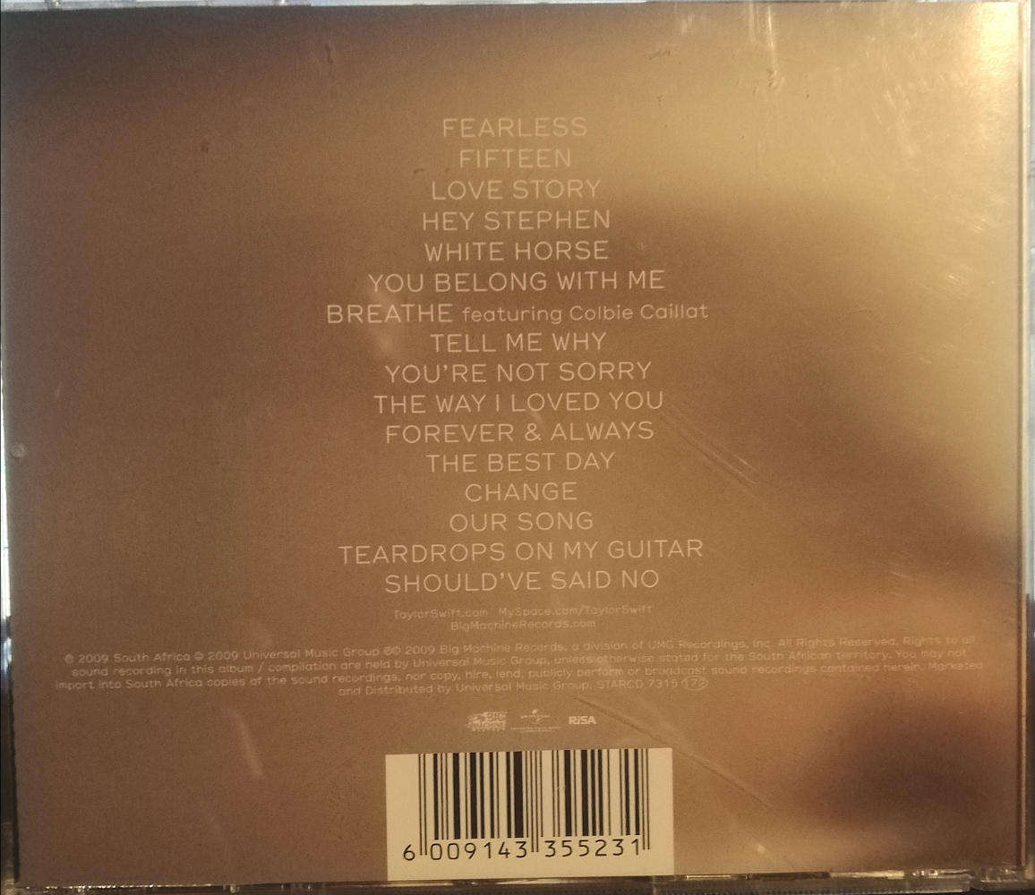 Fearless / Taylor Swift. CD. Special price for Swifties!