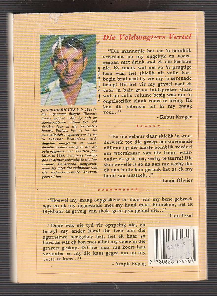 Die veldwagters vertel - Jan Roderiques - 78 ware verhale deur veldwagters