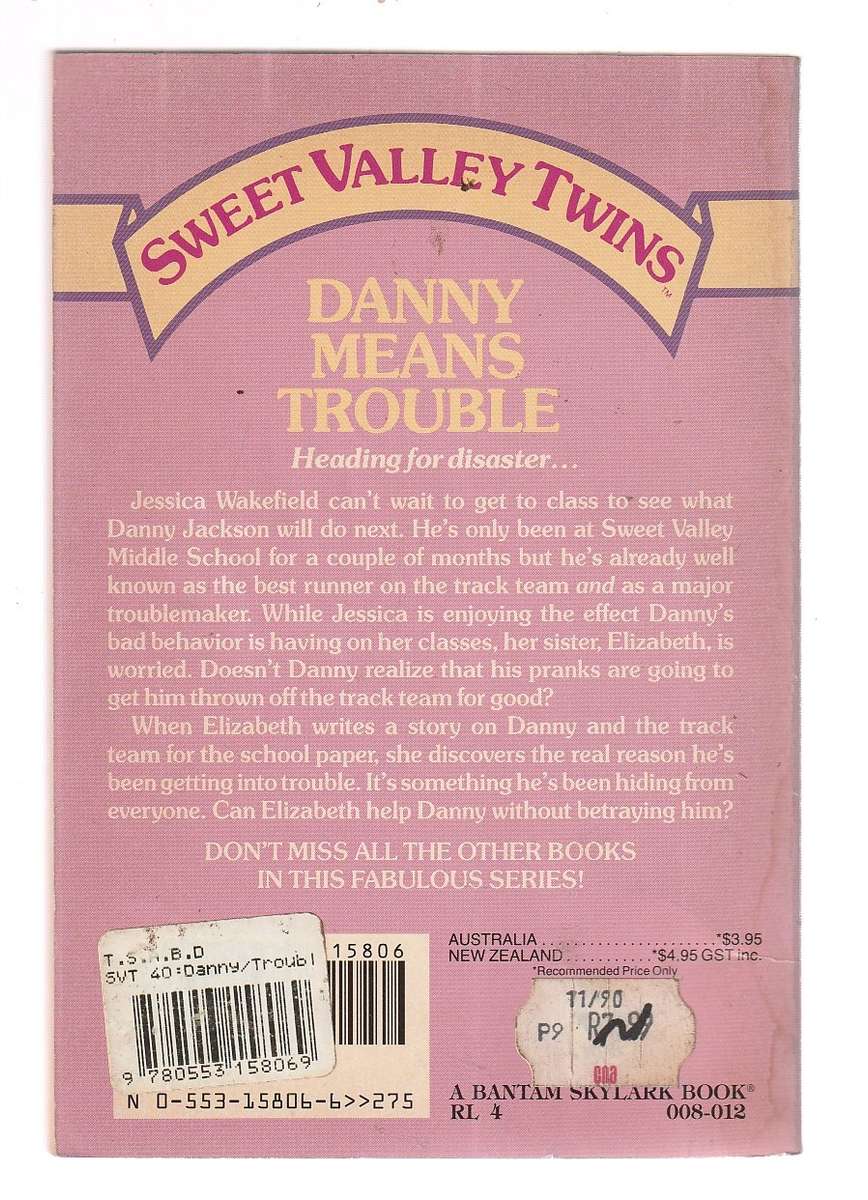Sweet Valley Twins - Francine Pascal - no 40 - Danny means trouble