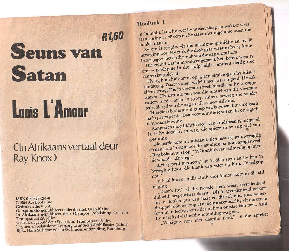 Seuns van Satan - Louis L'Amour - Western Utah Blaine