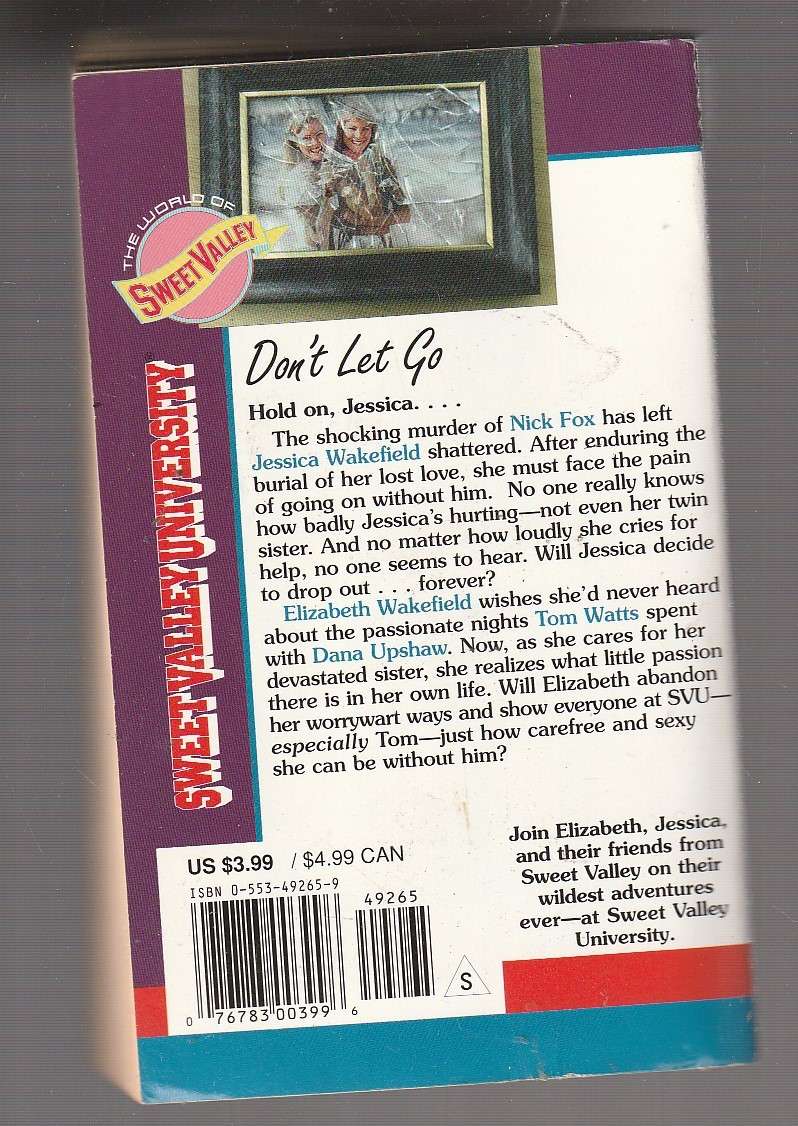 Sweet Valley University 45 - Don't let Go - Francine Pascal