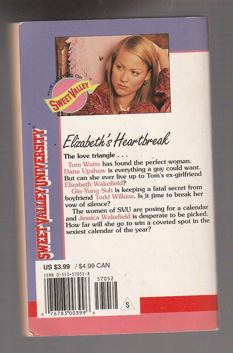 Sweet Valley University 28 - Elizabeth's Heartbreak - Francine Pascal