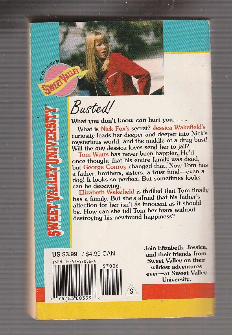 Sweet Valley University 25 - Busted - Francine Pascal