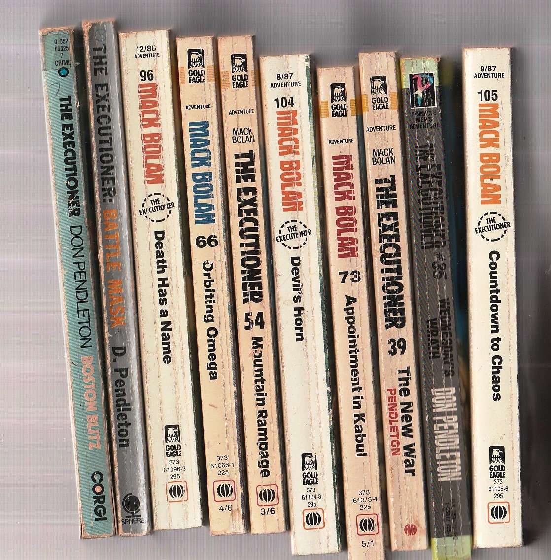 Mack Bolan / Executioner lot of 10 books - See description for Details
