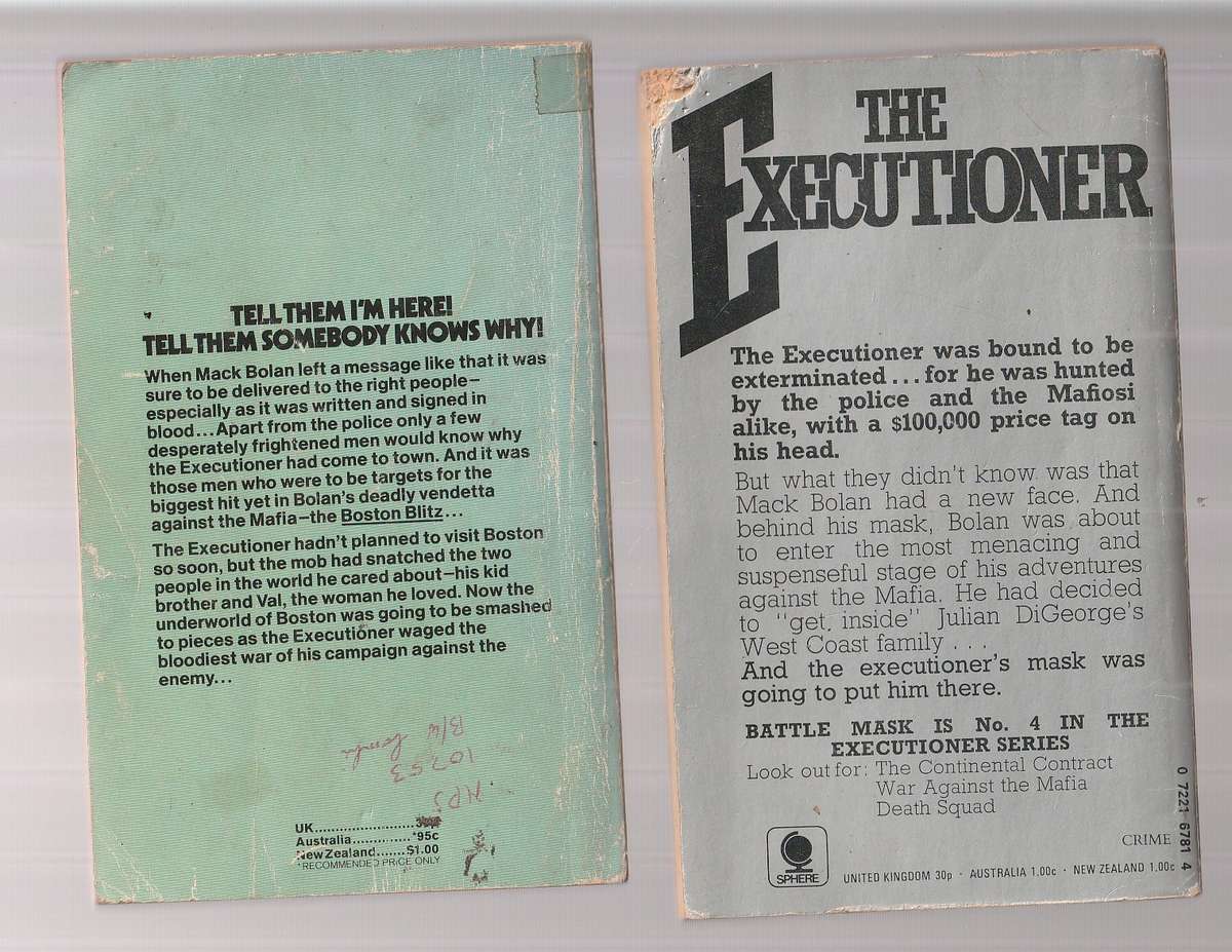 Mack Bolan / Executioner lot of 10 books - See description for Details