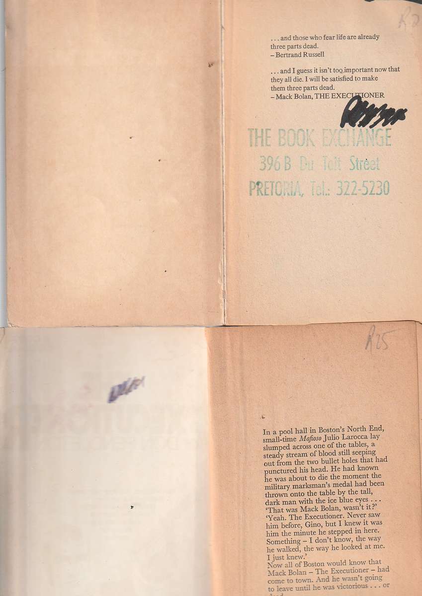 Mack Bolan / Executioner lot of 10 books - See description for Details