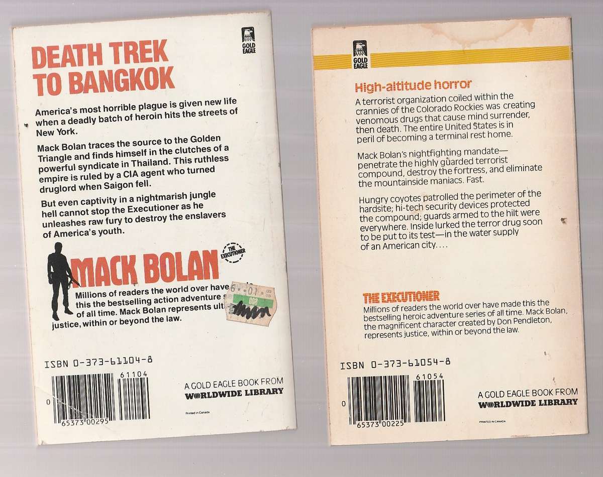 Mack Bolan / Executioner lot of 10 books - See description for Details