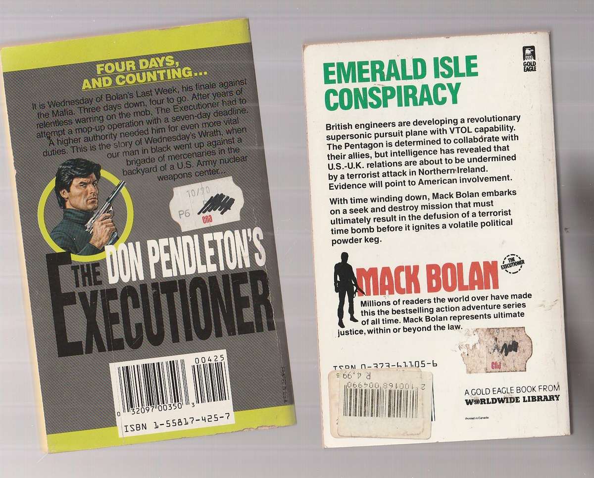 Mack Bolan / Executioner lot of 10 books - See description for Details