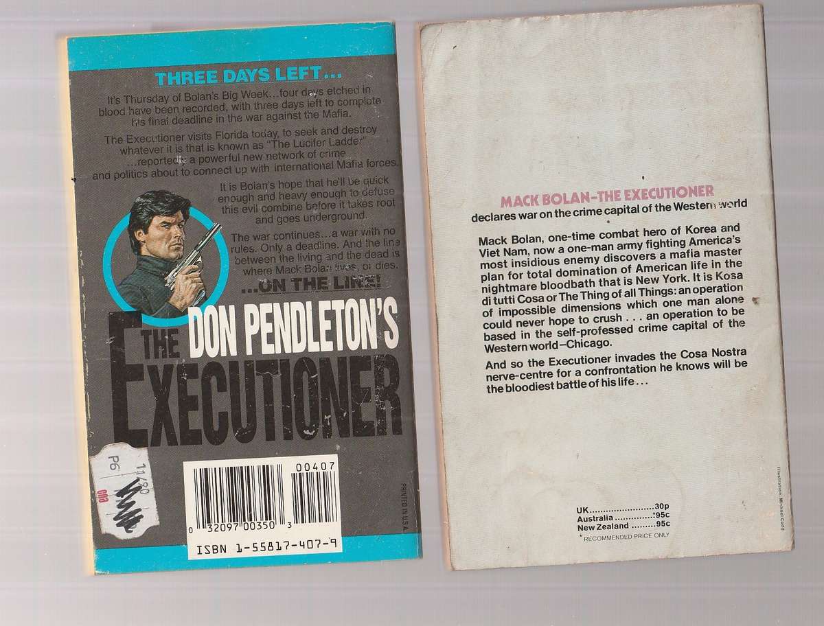 Mack Bolan / Executioner lot of 10 books - See description for Details