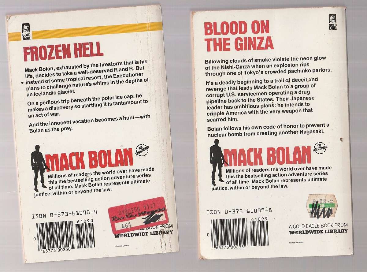 Mack Bolan / Executioner lot of 10 books - See description for Details