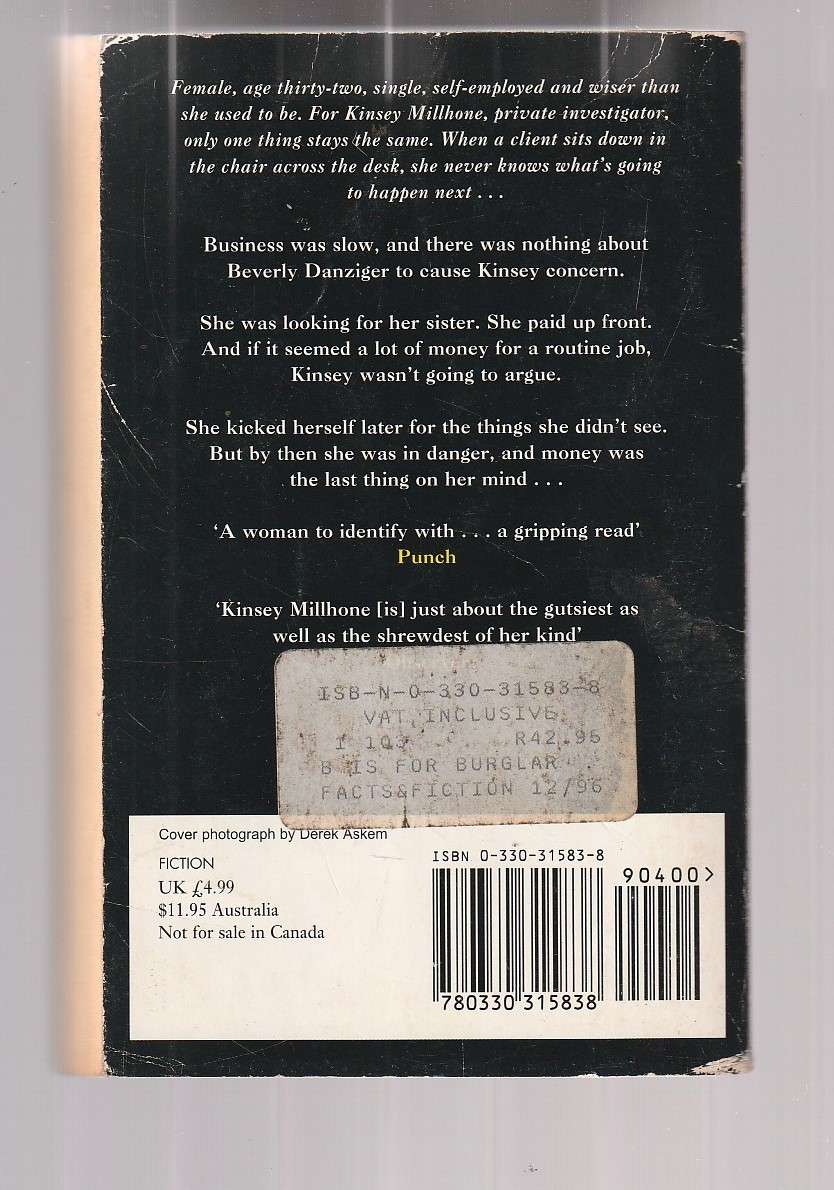 B is for Burglar - Sue Grafton - An Alfabet crime thriller