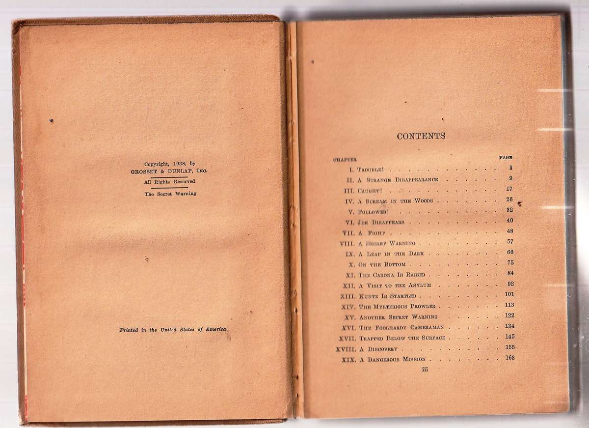 The Secret Warning - Franklin W Dixon - Hardy Boys Adventure