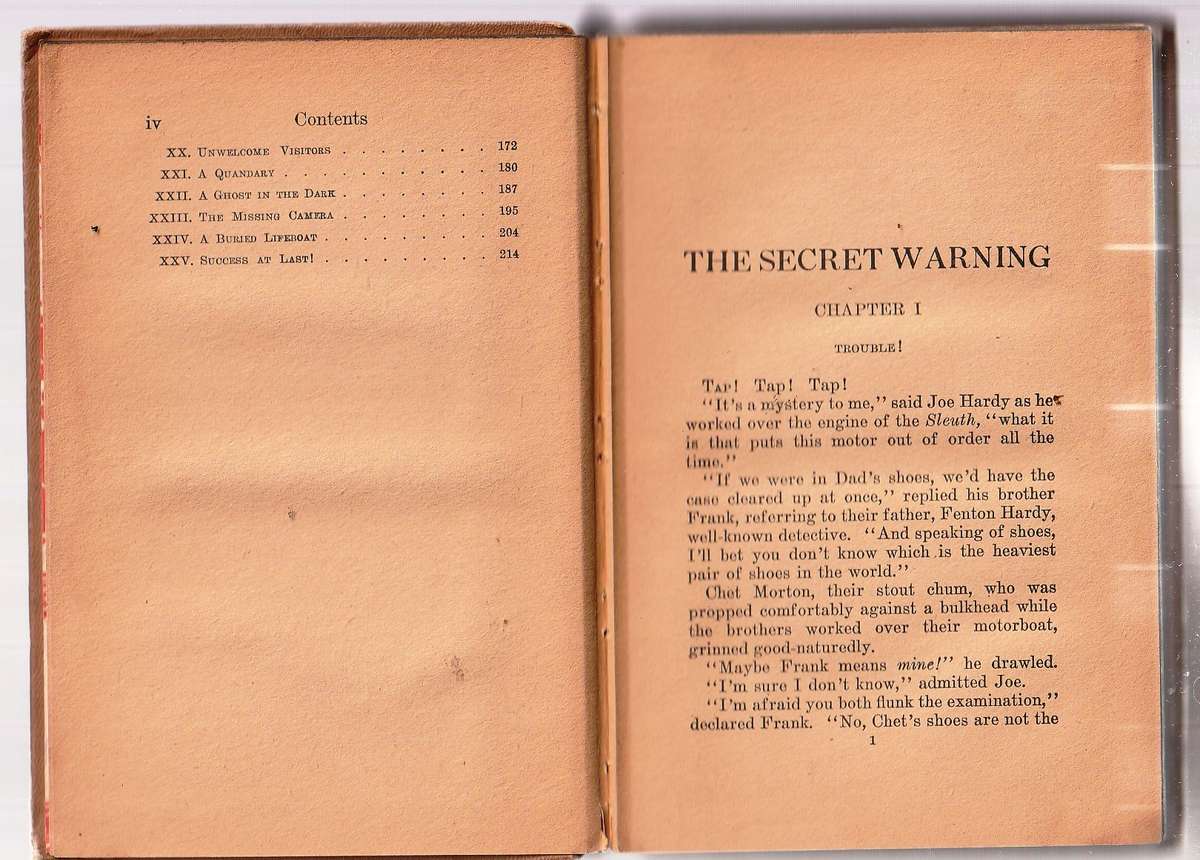 The Secret Warning - Franklin W Dixon - Hardy Boys Adventure