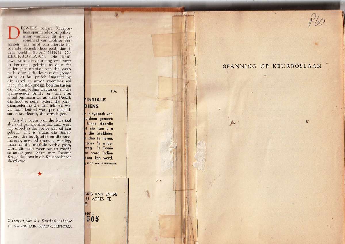 Spanning op Keurboslaan - (nr 9) - Theunis Krogh 1959 uitgawe