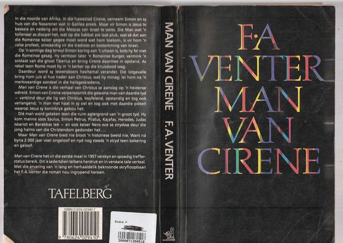 Man van Cirene - FA Venter - Verhaal van Christus se aanslag op die heidense wereld