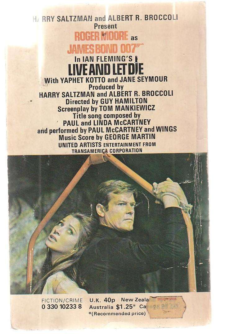 Live and let Die - Ian Fleming - James bond novel