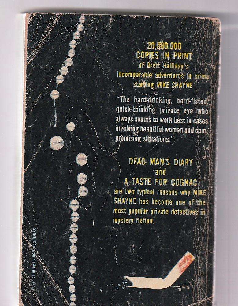 Deadmans diary & a Taste for Cognac - Brett Halliday - Two in one Mike Shane crime mysteries