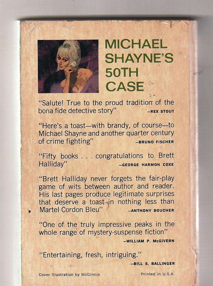 Mike Shaynes's 50th case - Brett Halliday - Mike Shayne crime series