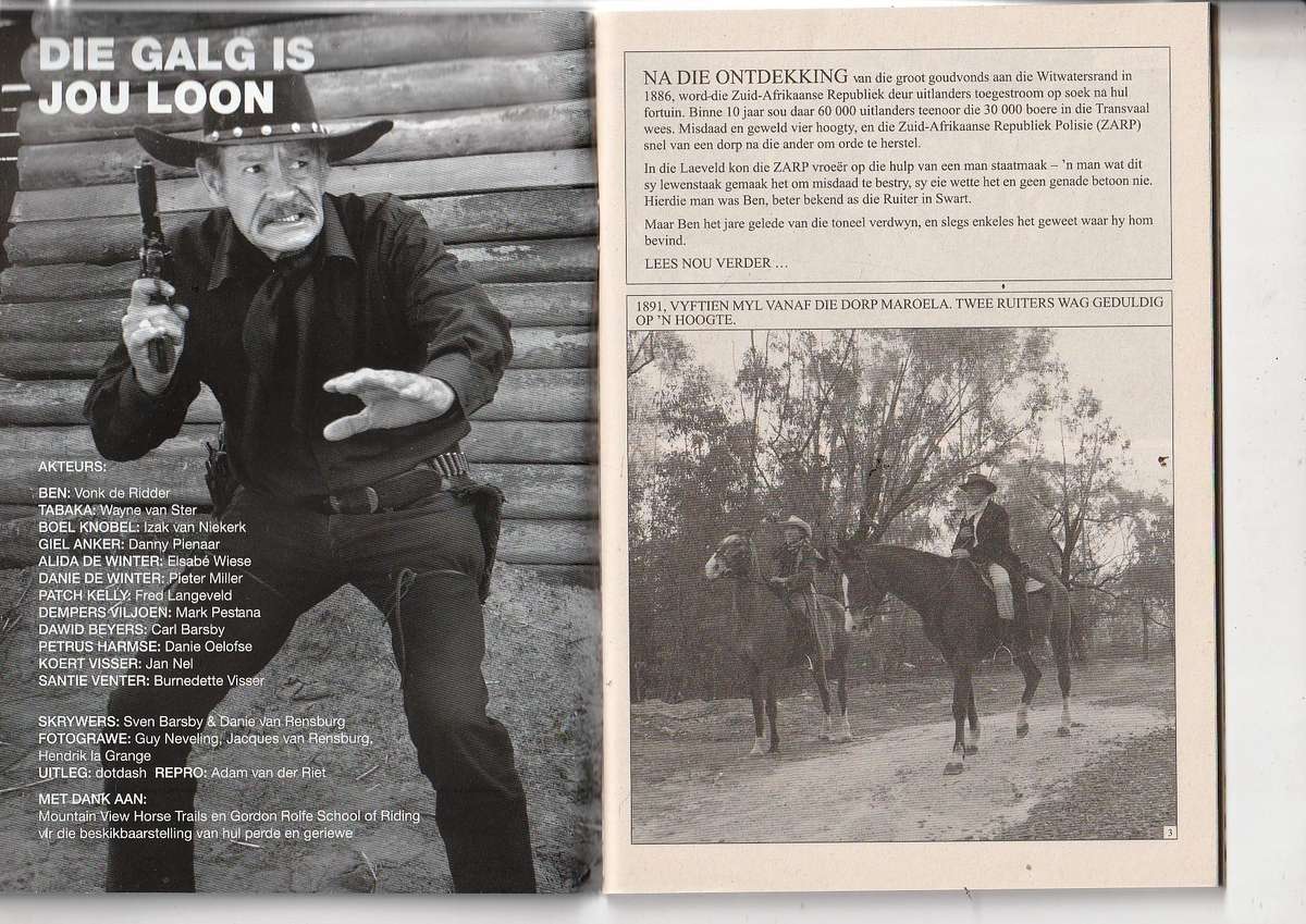 Nuwe Ruiter in Swart nr 1 (Naledi) - Fotoverhaal - Photocomic - Photo story - Fotoboek