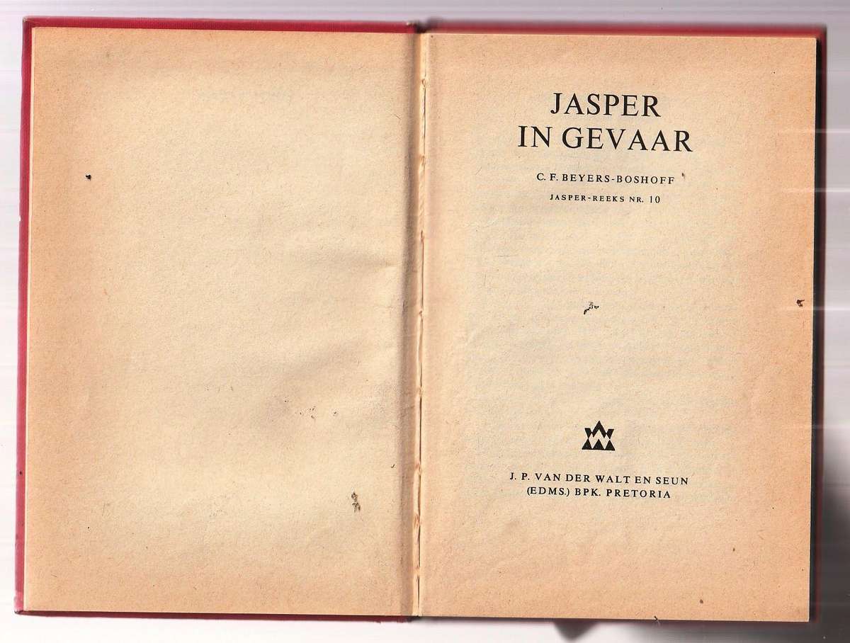 Jasper in Gevaar - CF Beyers-Boshoff - Jasper reeks nr 10