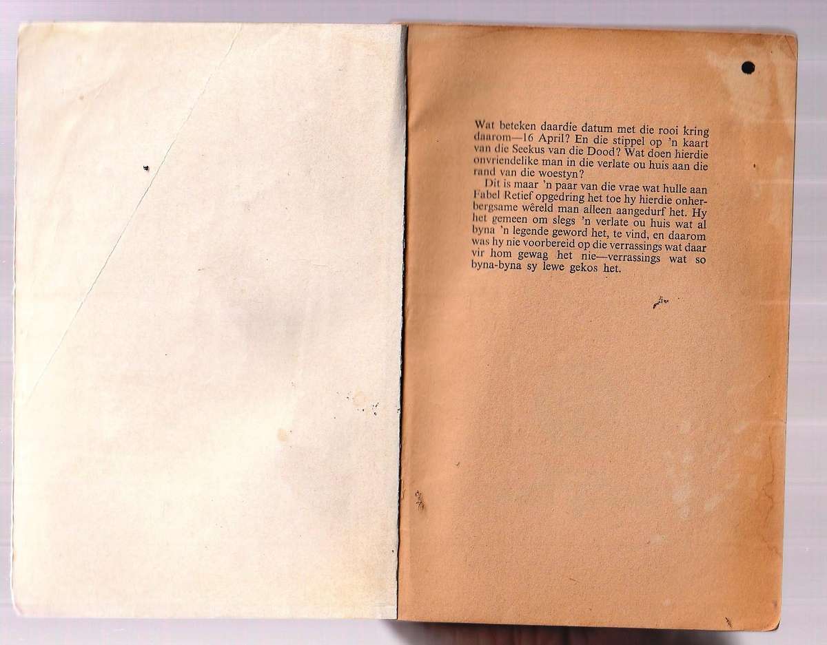 Die noodlottige datum - Meiring Fouche - Pronk boek - Fabel Retief reeks