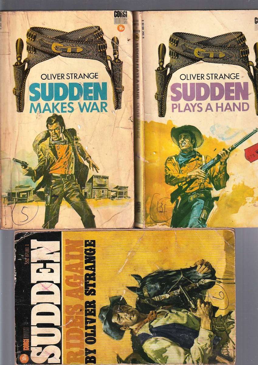 Lot of 15 Westerns - The complete SUDDEN series by Oliver Strange and Fredrick H Christian