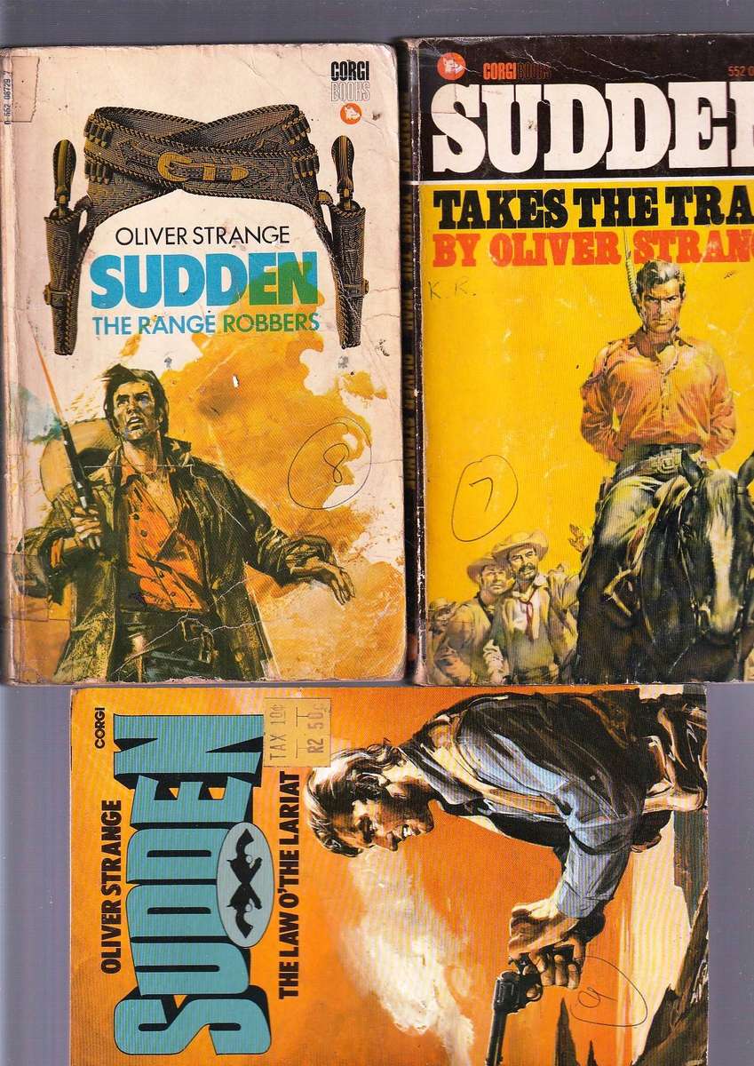 Lot of 15 Westerns - The complete SUDDEN series by Oliver Strange and Fredrick H Christian