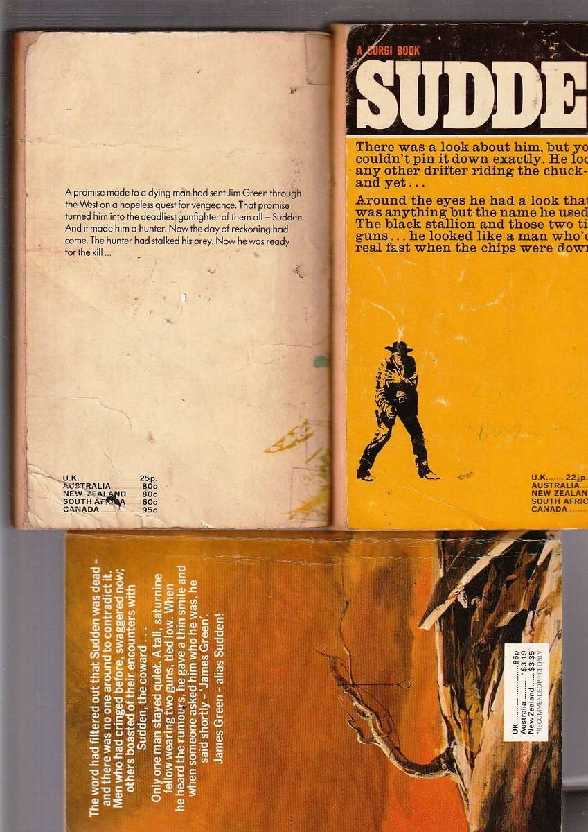 Lot of 15 Westerns - The complete SUDDEN series by Oliver Strange and Fredrick H Christian