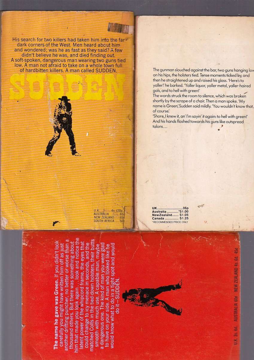 Lot of 15 Westerns - The complete SUDDEN series by Oliver Strange and Fredrick H Christian