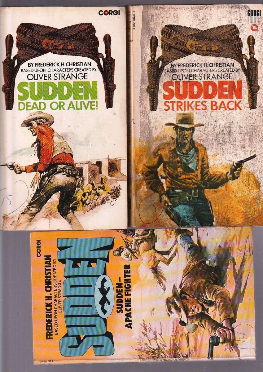 Lot of 15 Westerns - The complete SUDDEN series by Oliver Strange and Fredrick H Christian
