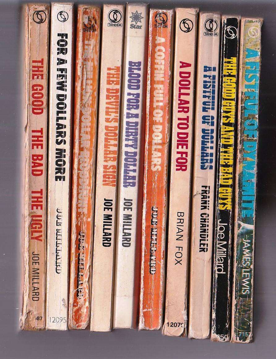 Lot of 10 DOLLAR Westerns - Joe Millard EA - Youve seen the movies here is the books