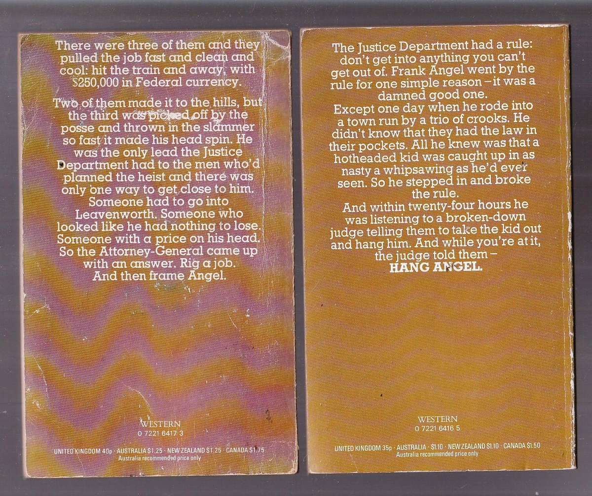 Lot of 9 ANGEL Westerns by Frederick H Christian - The Full set