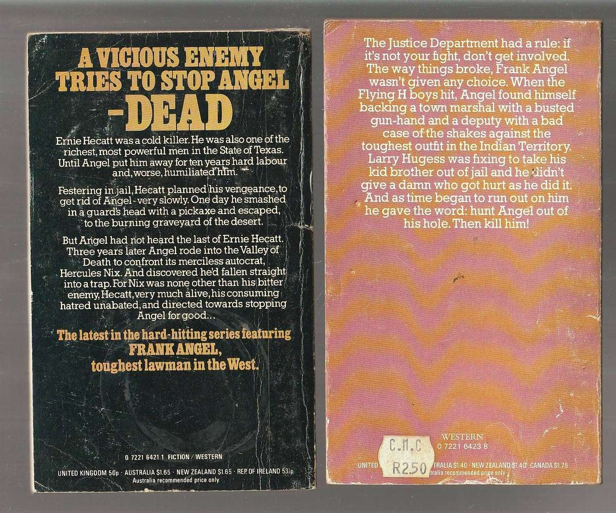 Lot of 9 ANGEL Westerns by Frederick H Christian - The Full set