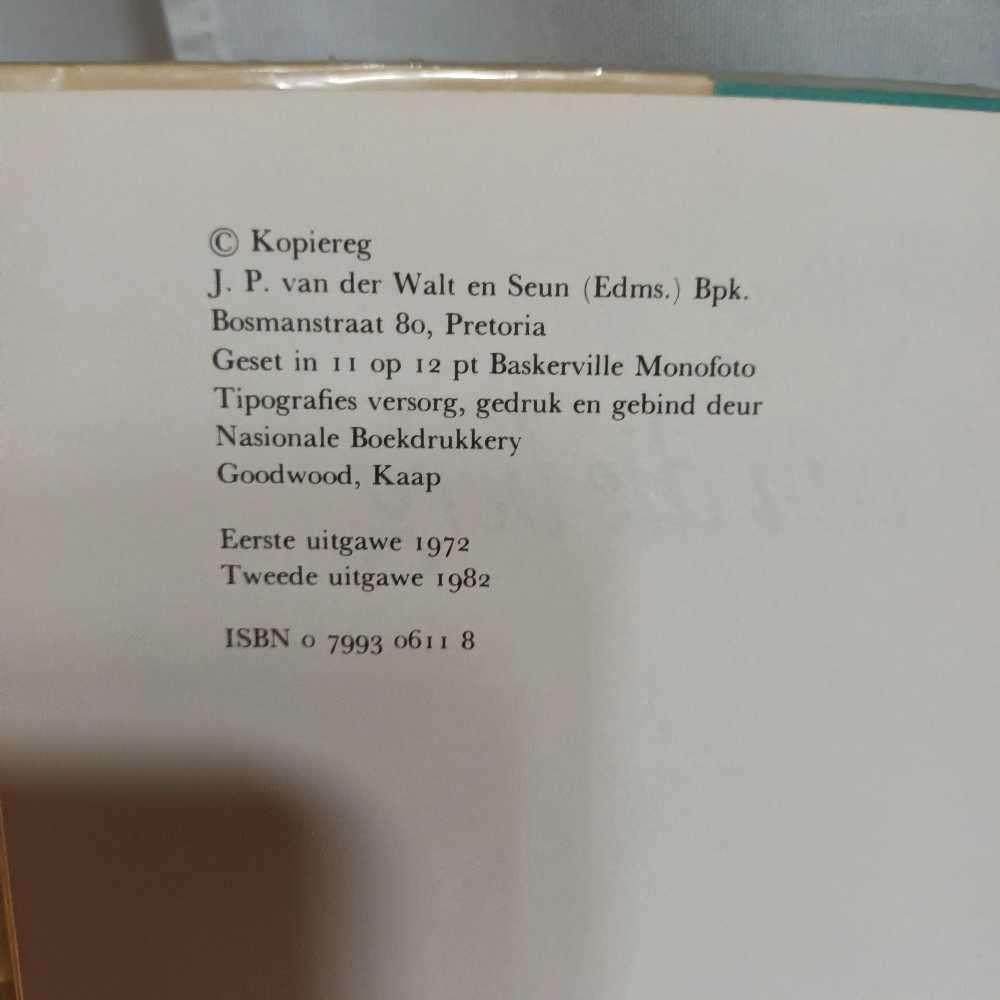 Heidi van die Berg. Hannah du Plessis. Afrikaans children's book