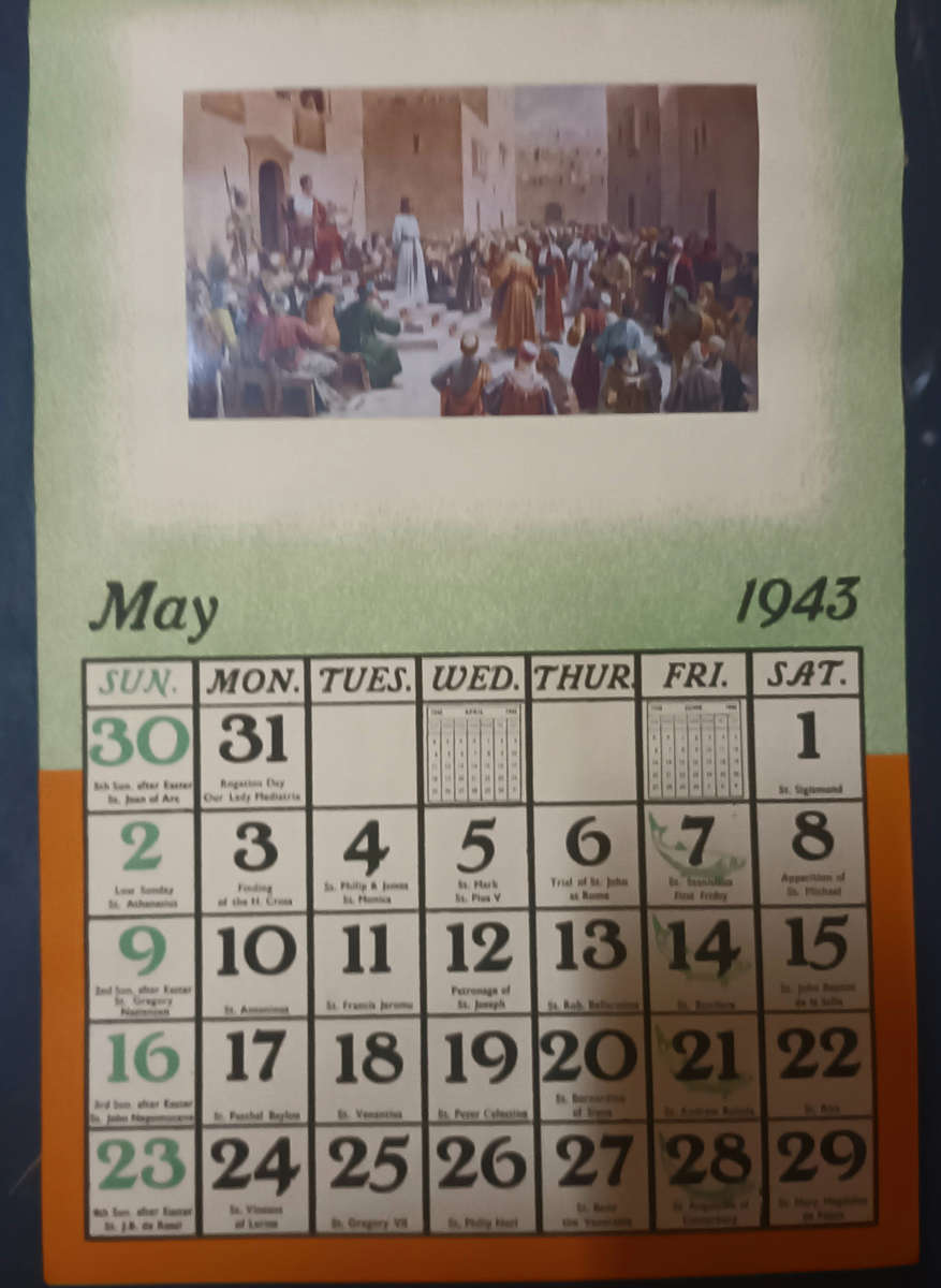 Home Art Calender 1943 (for the Catholic Home)