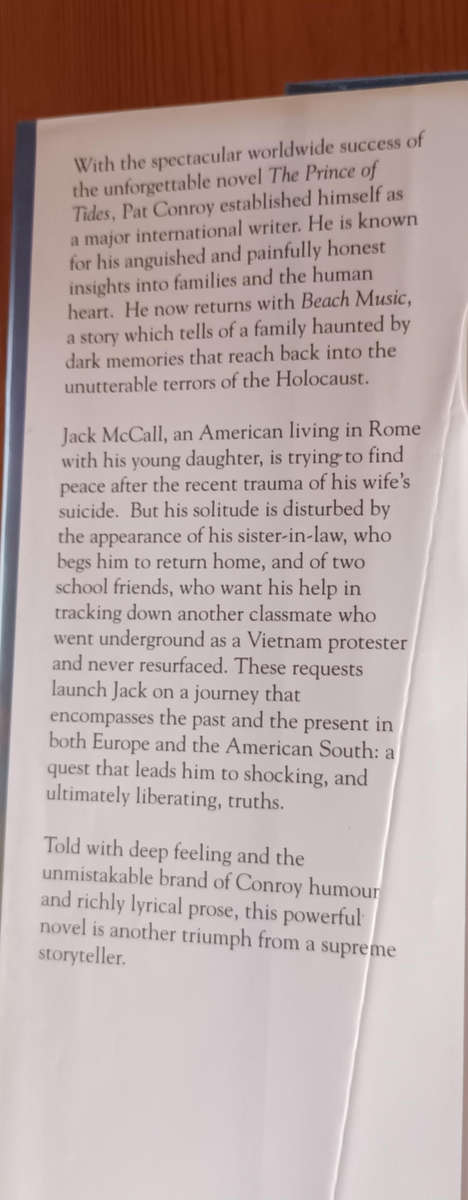 Beach Music. Pat Conroy. Hard cover