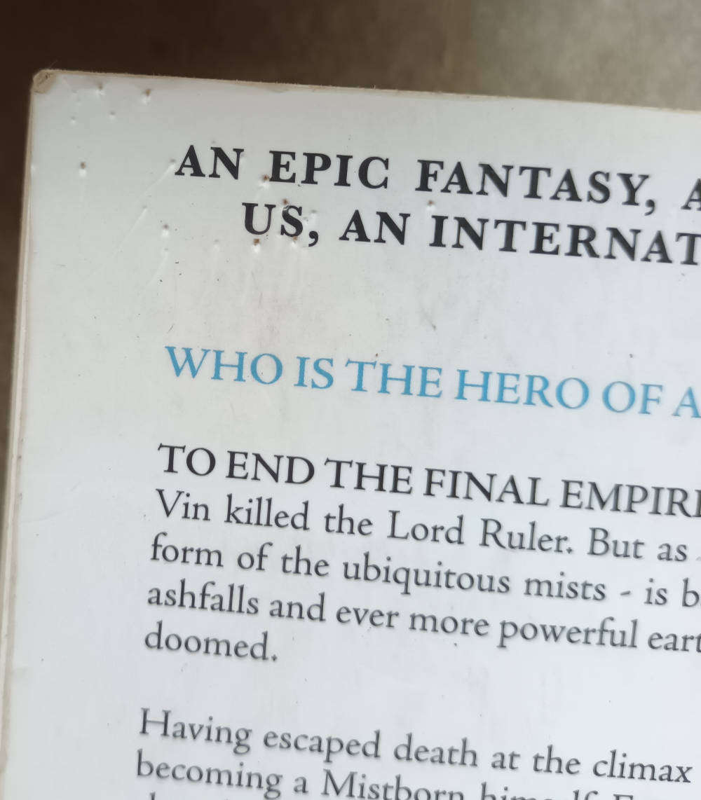 The hero of ages by Brandon Sanderson