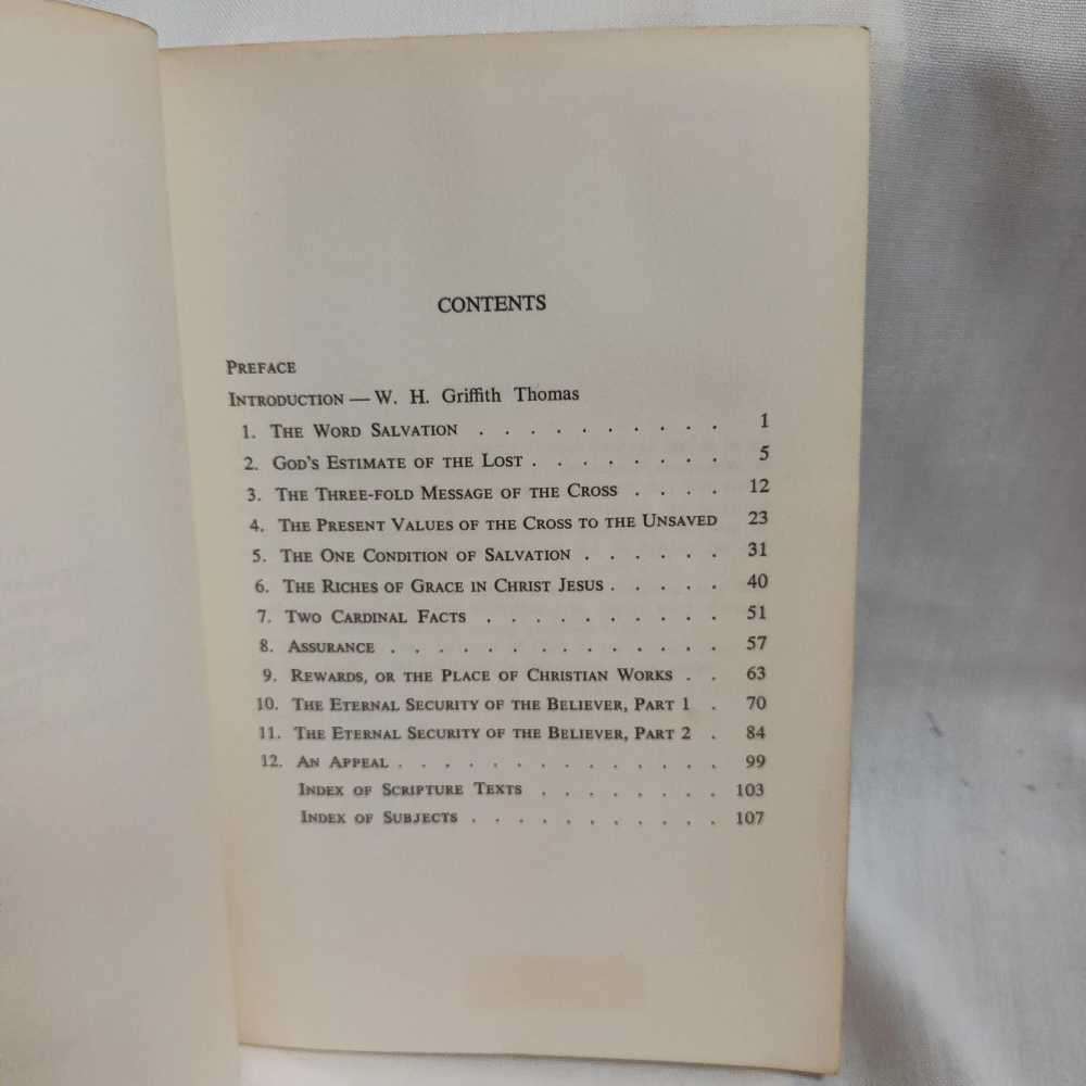 Salvation. A clear Doctrinal Analysis.  Christian book