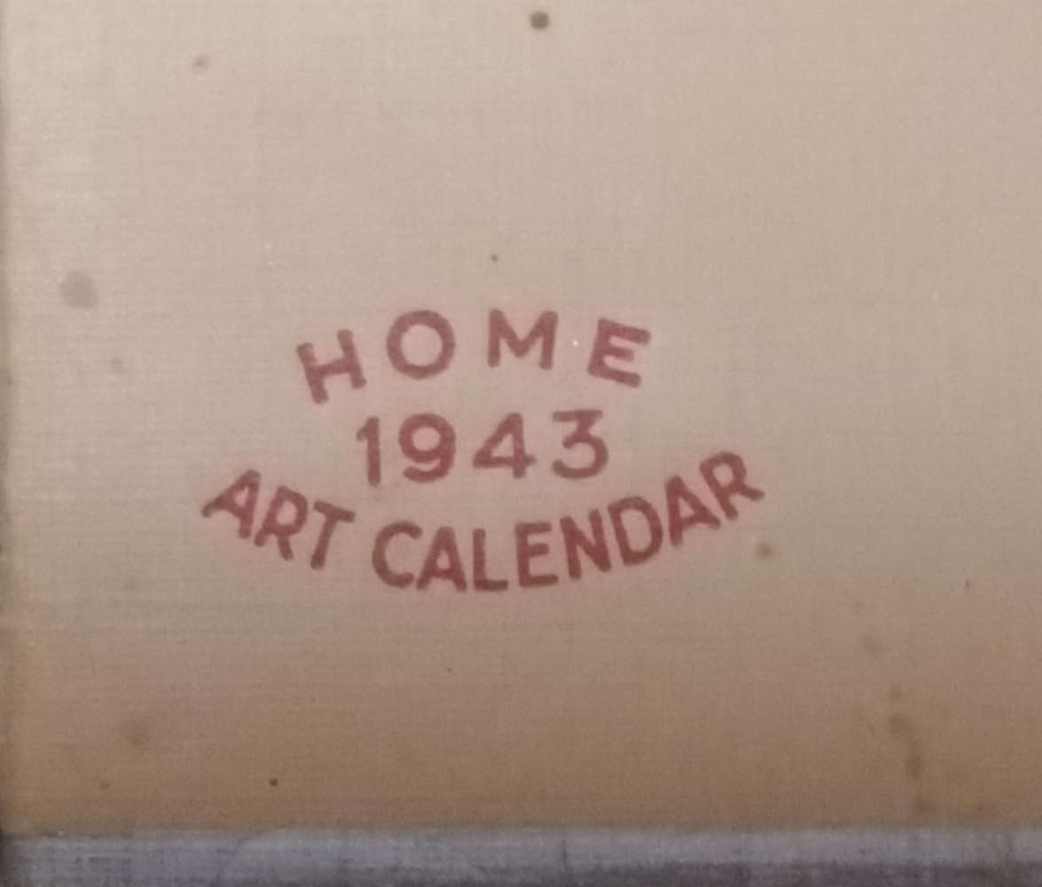 Home Art Calender 1943 (for the Catholic Home)